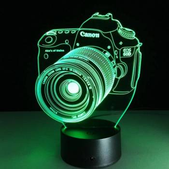 3 d светильник фотоаппарат canon