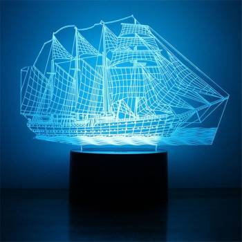 3D светильник корабль