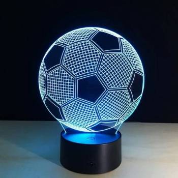 3д лампа футбольный мяч
