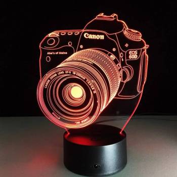 3 д светильник фотоаппарат canon