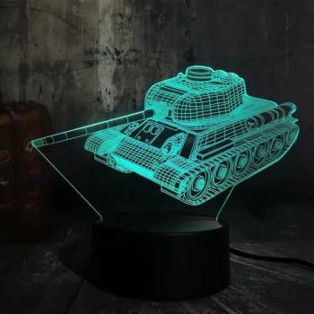 3D светильник танк